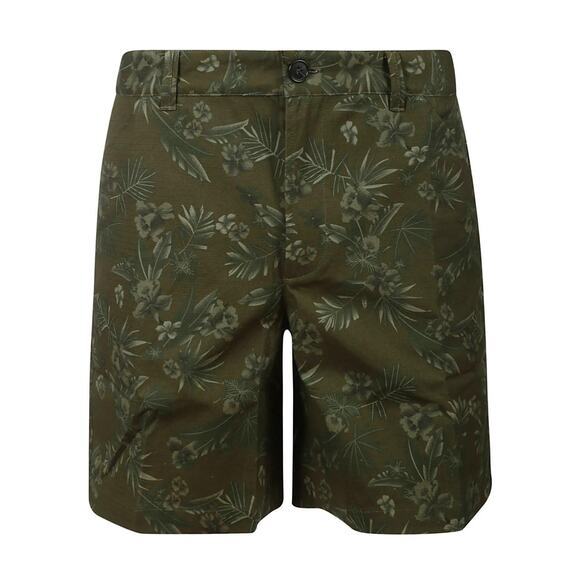 A.p.c. Men's Regular-Fit Andy 100% Cotton 7" Short Green Floral Print Medium NWT - Picture 11 of 13